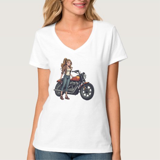 Lady Biker Tシャツ (正面)