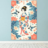 Lady Bingata キャンバスプリント (インサイチュ (ウッドフロア))