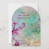 LADY BLUE MASKマスカレードパーティーフローラ旋回 招待状 (裏面)