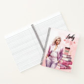 Lady Boss Pink business woman  ノートブック (内部)