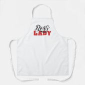 Lady Boss – Strong Confident Woman Design エプロン (正面)