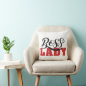 Lady Boss – Strong Confident Woman Design クッション (椅子)