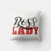Lady Boss – Strong Confident Woman Design クッション (正面)