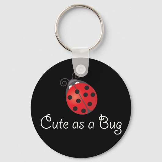 Lady Bug - Cute as a Bug キーホルダー (正面)