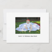 Lady Bug First Bursday Party Invitation -card- 招待状 (裏面)