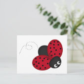 Lady Bug Luckポストカード ポストカード (スタンド正面)