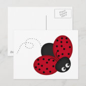 Lady Bug Luckポストカード ポストカード (正面/裏面)