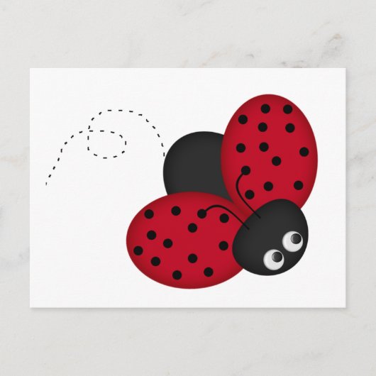 Lady Bug Luckポストカード ポストカード (正面)