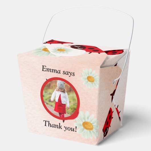 lady bug party photo フェイバーボックス (正面)