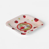 lady bug party photo ペーパープレート (傾斜あり)