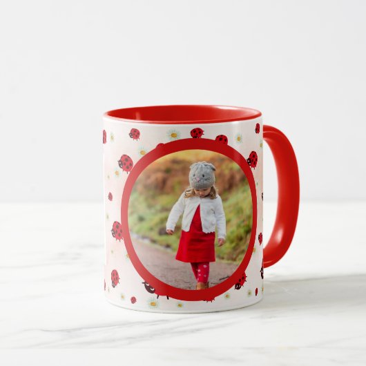 lady bug party photo マグカップ (正面右)