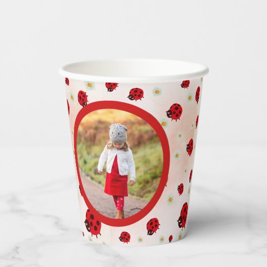 Lady bug party photo 紙コップ (裏面)