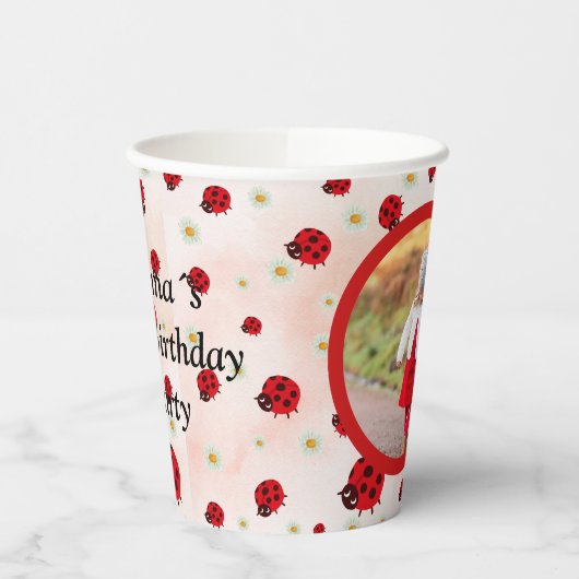 Lady bug party photo 紙コップ (左)