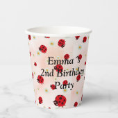 Lady bug party photo 紙コップ (正面)