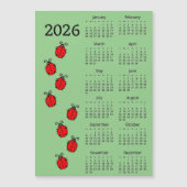 Lady Bugs 2026 Calendar Magnetic Card (正面)