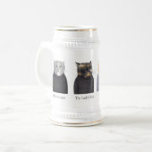 LADY CATS Stein + テキスト ビールジョッキ (正面左)