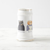 LADY CATS Stein + テキスト ビールジョッキ (中央)