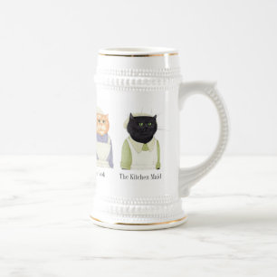 LADY CATS Stein + テキスト ビールジョッキ