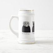 LADY CATS Stein + テキスト ビールジョッキ (左)