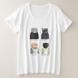 LADY CATS WOMEN's PlusサイズTシャツ プラスサイズTシャツ