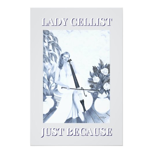 LADY CELLIST フォトプリント            (正面)