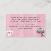 Lady Chef Hat名刺 名刺 (裏面)