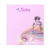 Lady ColorSplashビクトリアンメモ帳 ノートパッド (正面)