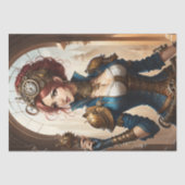 Lady Cyborg mechanics steampunk v1 薄葉紙 (正面)