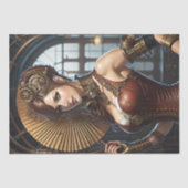 Lady Cyborg mechanics steampunk v2 薄葉紙 (正面)