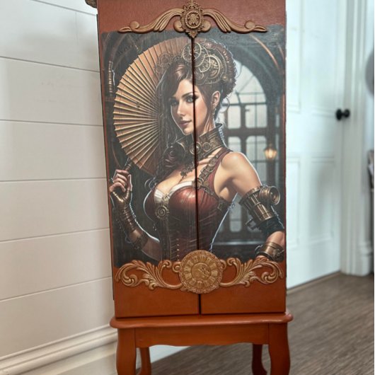 Lady Cyborg mechanics steampunk v2 薄葉紙