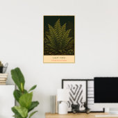 Lady Fern – Vintage Botanical Illustration ポスター (ホームオフィス)