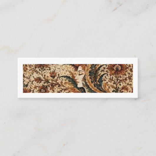 Lady Flower in the Wind | Persian Floral Fantasy A スキニー名刺 (正面)