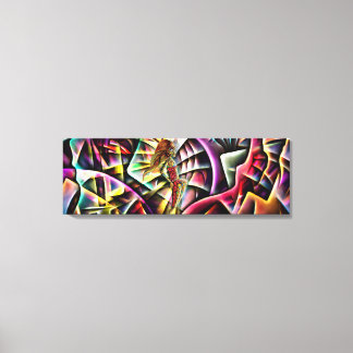 Lady Fractalフラクタル抽象芸術プリンセス キャンバスプリント