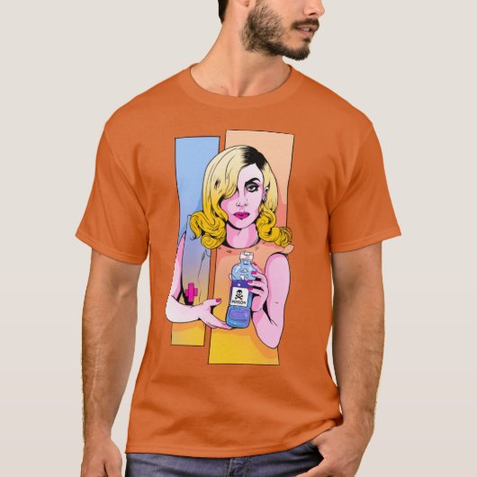 Lady Gagaelephone Merch original illustration fami Tシャツ (正面)