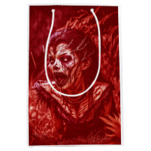 Lady Ghoul Snarling Amidst Plants