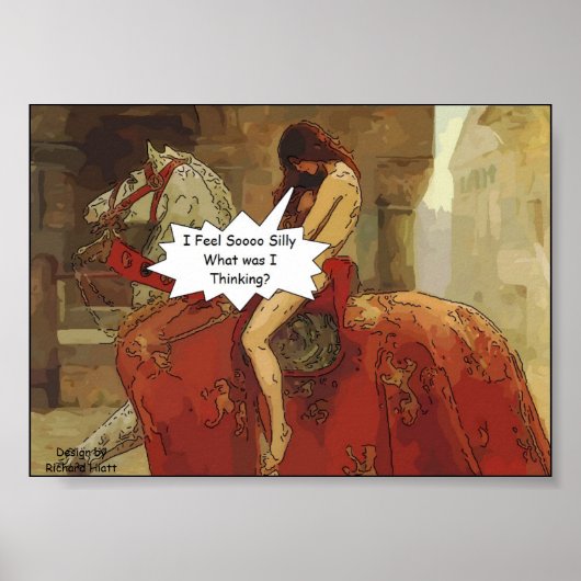 Lady Godiva Cartoonポスター ポスター (正面)