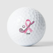 Lady Golf  Breast Cancer Awareness Personalized ゴルフボール (正面)