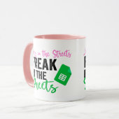 Lady in the Streets Freak in the Sheets マグカップ (正面左)