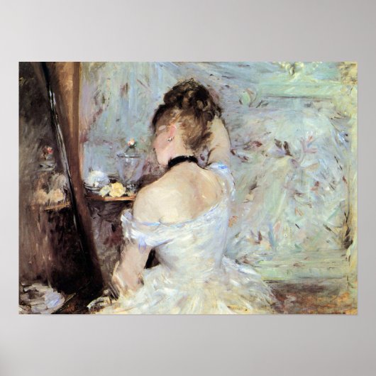 Lady in the toilet by Berthe Morisot ポスター (正面)