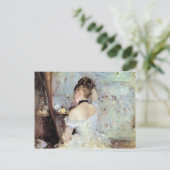 Lady in the toilet by Berthe Morisot ポストカード (スタンド正面)