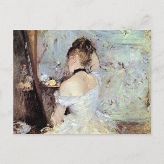 Lady in the toilet by Berthe Morisot ポストカード (正面)