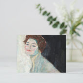 Lady in White, 1917-1918 by Gustav Klimt ポストカード (スタンド正面)