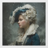 Lady in Winter ウィンドウサイン (シート)