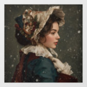 Lady in Winter ウィンドウサイン (シート)