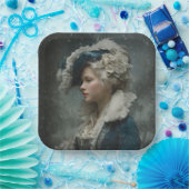 Lady in Winter ペーパープレート (パーティー)