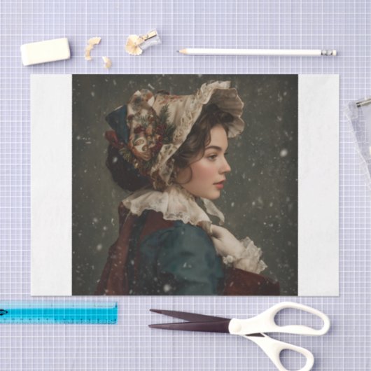 Lady in Winter 薄葉紙 (クラフト)