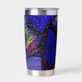 Lady in Wintertime  保温保冷タンブラー (左面)