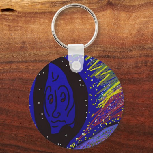 Lady in Wintertime Keychain キーホルダー (裏面)