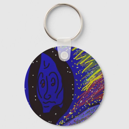 Lady in Wintertime Keychain キーホルダー (裏面)