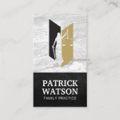 Lady Law Justiceロゴ | 弁護士 名刺 (正面)